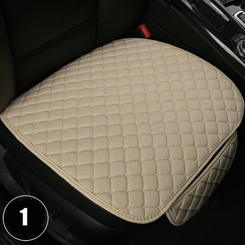 Linen car seat cushion General Motors seat cushion foreign trade popular car seat cover car seat cushion three-piece set of seat cushion