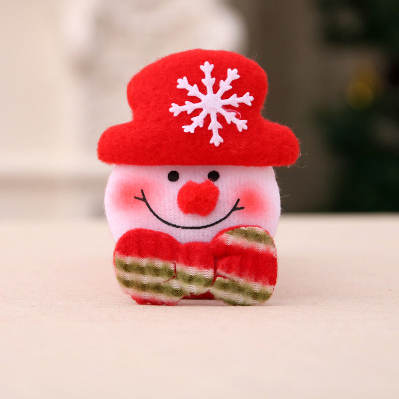 christmas decoration supplies luminous brooch badge old man snowman bear christmas gifts wholesale