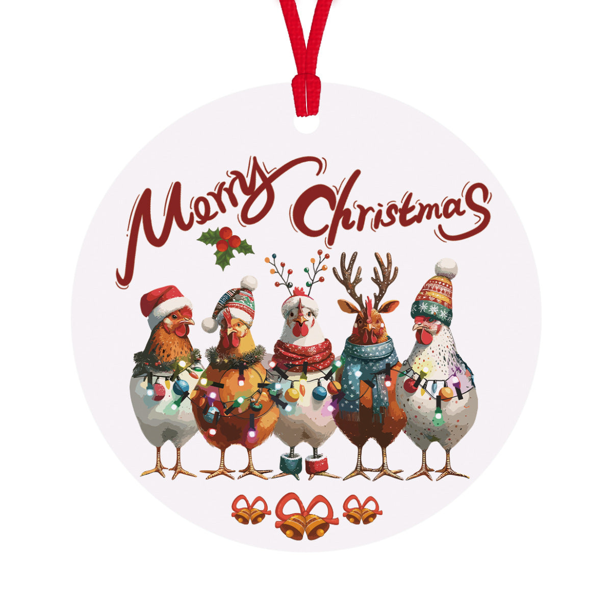 Cross border acrylic Christmas ball tree ornaments craft hanging decoration art pendant decoration scene decoration