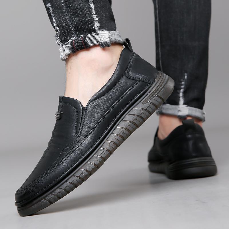 Manufacturers new men's shoes spring men's business casual leather shoes men's beanie shoes British shoes men's fashion shoes lazy shoes