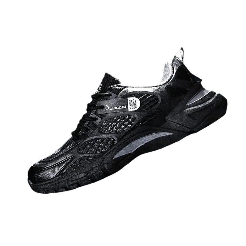 Cross-border wholesale spring and autumn new men's shoes Korean version of trendy casual shoes breathable sneakers men's inner height increase dad shoes