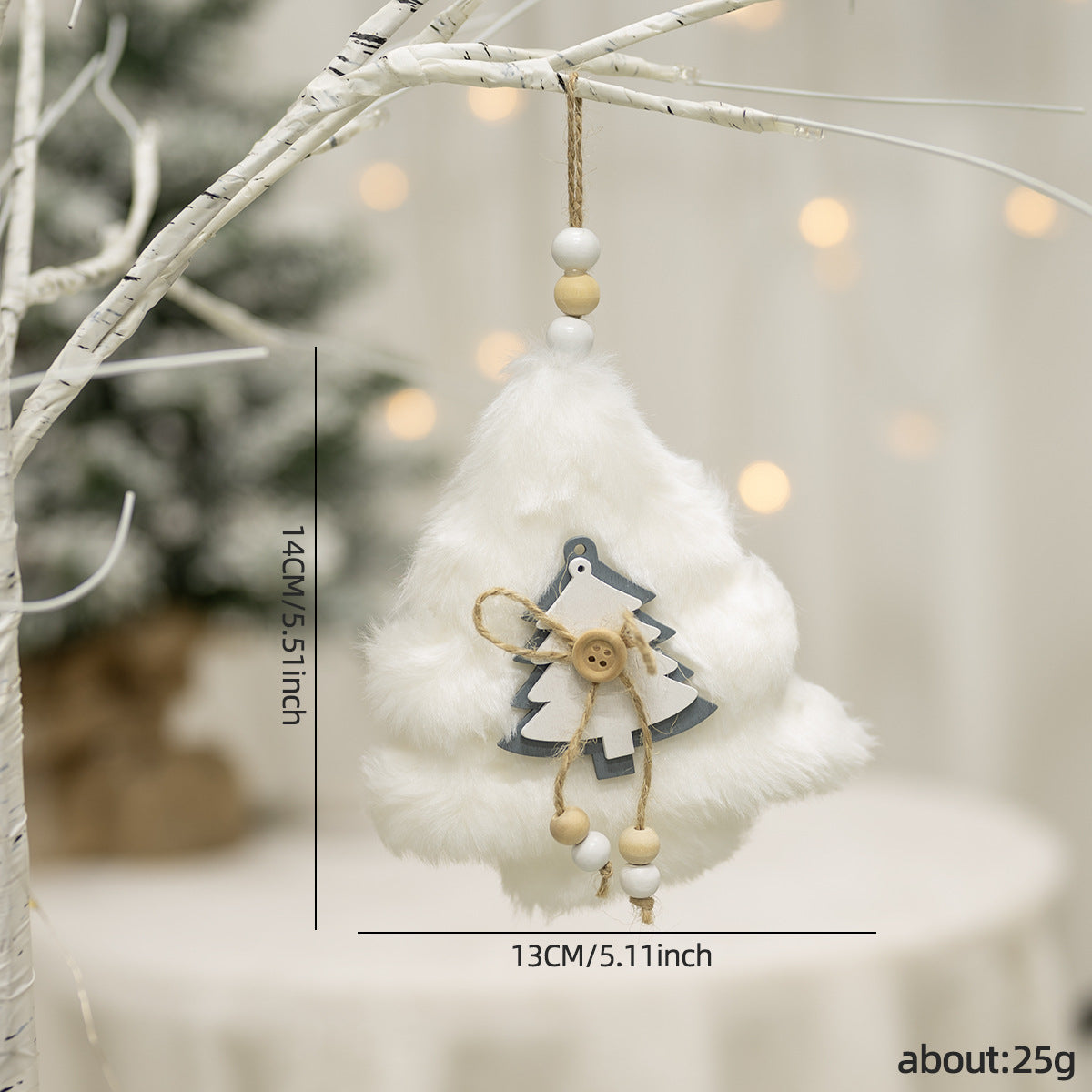 New Cross-border Christmas Plush Angel Charm Cute Doll Doll Gift Christmas Tree Pendant ins Arrangement