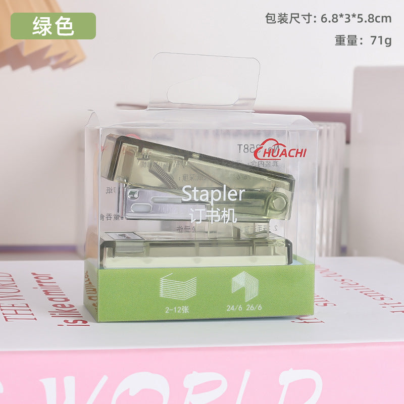 Hand holding ins style small mini super cost-effective stapler binding machine office supplies daily necessities stapler