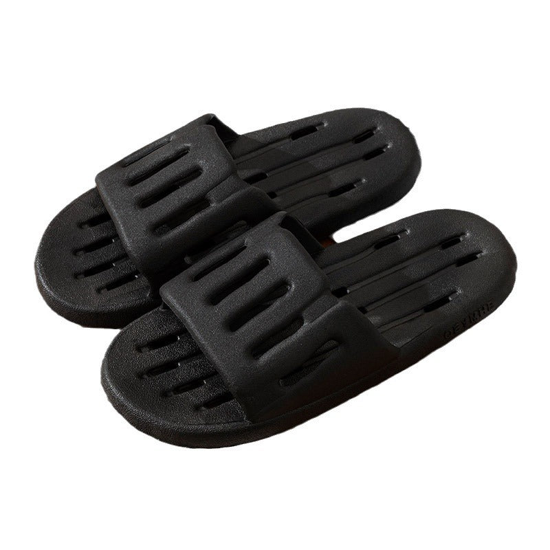 pvc bathroom anti slippers men's summer bath leaky hollow quick-drying toilet special shower slippers women