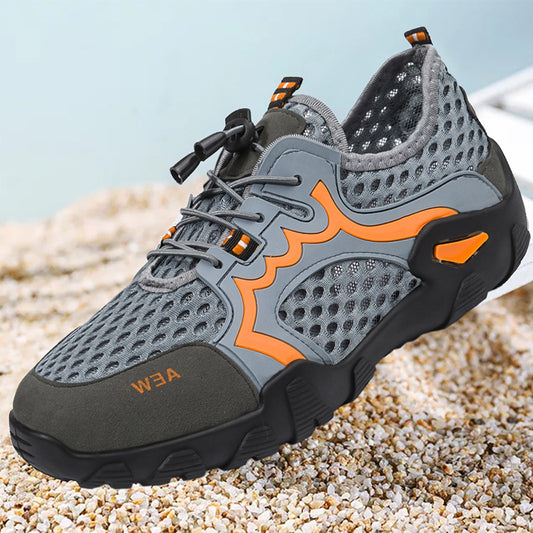 Summer New Men's Shoes Breathable Trend Mesh Men's Casual Breathable Mesh Wholesale Cross Border Mesh Beach Sandals