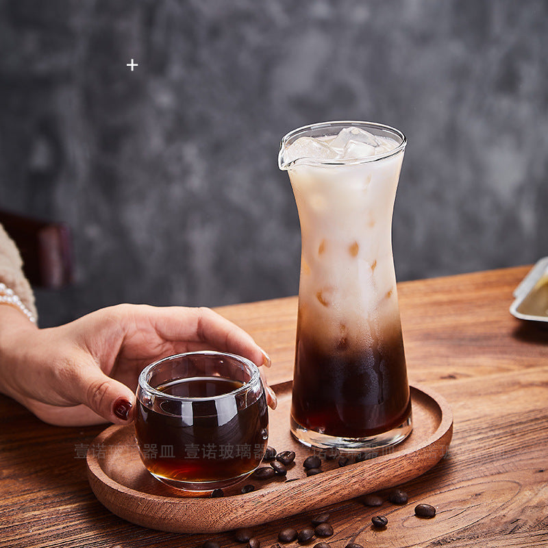 Cafe Restaurant Coffee Sharing Pot Set with Spout Juice Milk Bottle Japanese Style Coffee Hand Poured Single Origin Coffee Cup