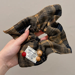 Korean fabric scarf, large intestine scrunchie, women's headband, high-end oversized balls, scalp tendons, hair ties, hair accessories, headdresses