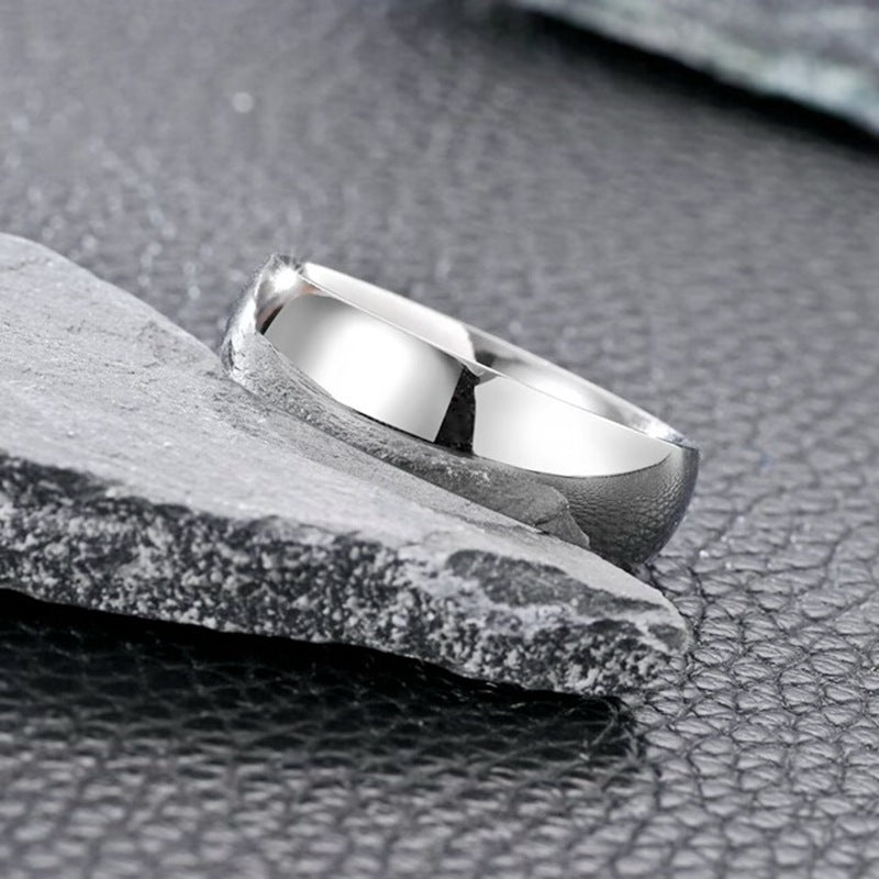 ins euro american fashion stainless steel zircon couple rings women's 18K gold titanium steel men's rings Korean jewelry