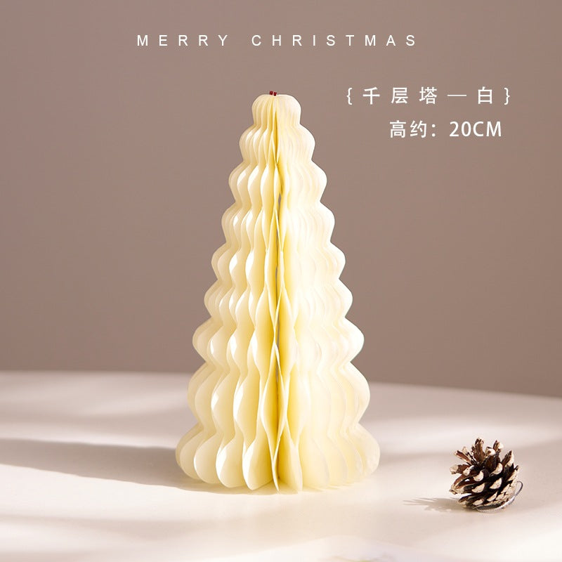 Christmas 2025 Decorations Mini Wooden Christmas Tree Tabletop Ornaments Pendant Scene Arrangement Kids Small Gifts