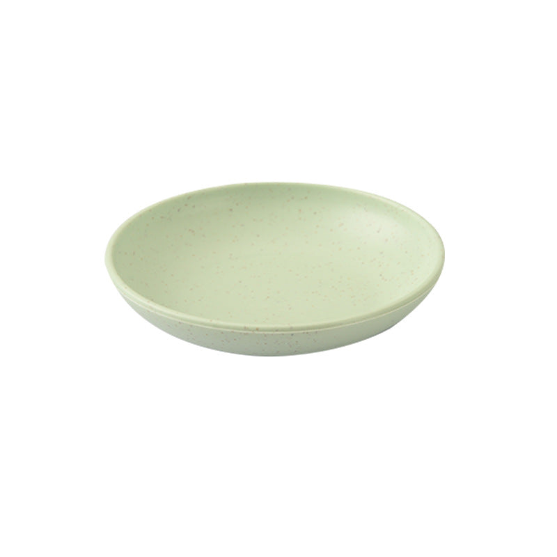 Cross-border wheat straw 10cm coarse salt plate round plate seasoning plate snack sauce vinegar plate bone spitting plate
