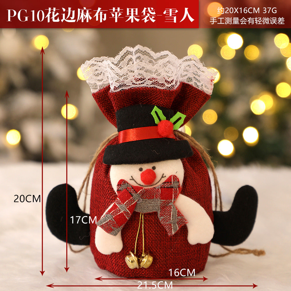 Christmas gift apple bag tote bag adult children children Christmas gift decoration high-end gift bag