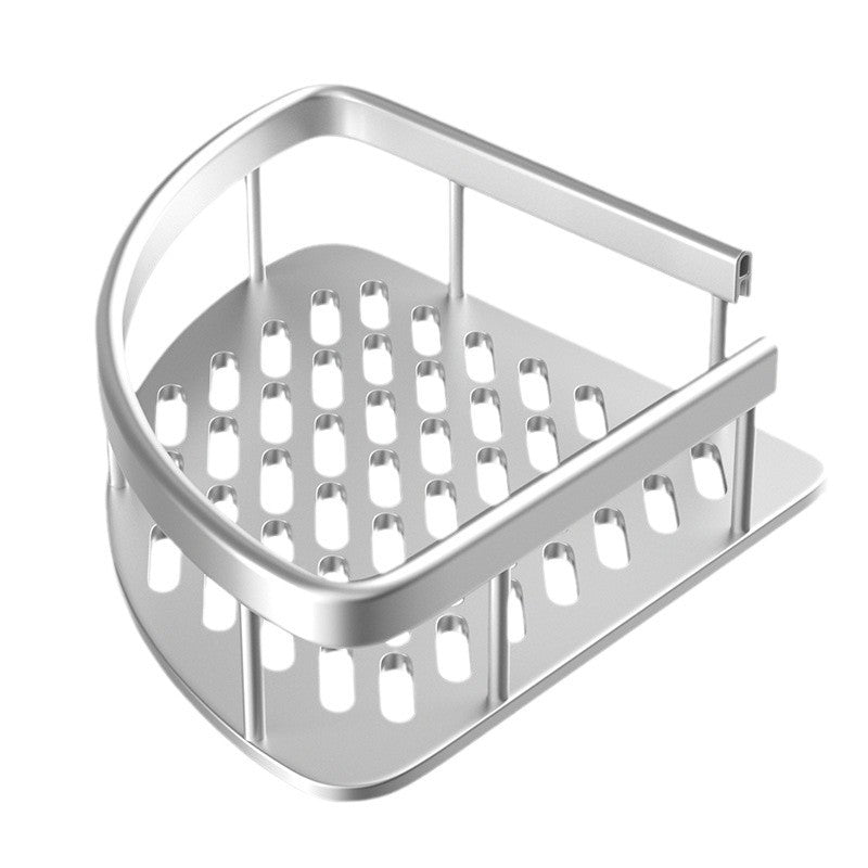 Non-perforated toilet bathroom shelves bath toilet wall mounted multi-layer kitchen tripod storage artifact wholesale