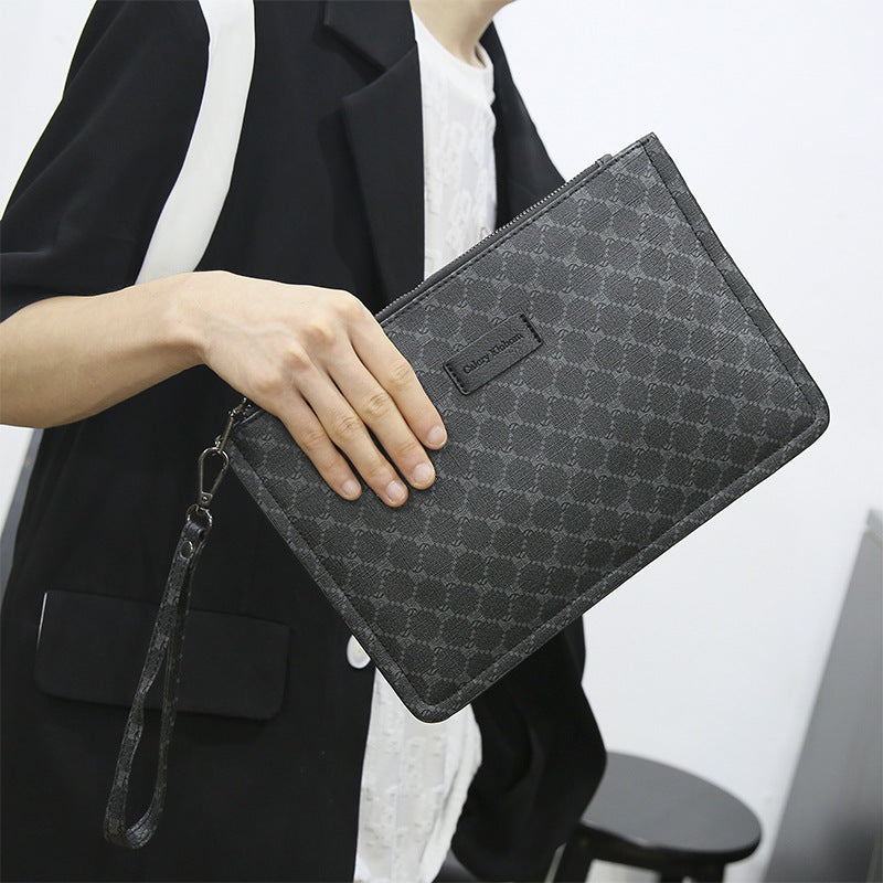 Men's clutch bag, large capacity grab bag, card bag, envelope bag, card bag, hand bag, 2026 new casual bag trend