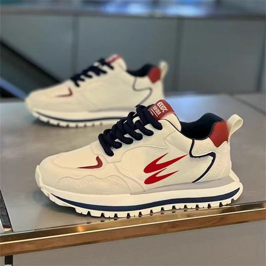 New Forrest Gump Men's Shoes Spring Trend Casual Little White Sneakers Men's Student Running Non-slip Platform Dad Shoes