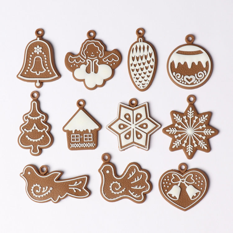 Cross-border hot sale classic Christmas gingerbread man pendant, Christmas decorations, Christmas tree pendants, spot wholesale