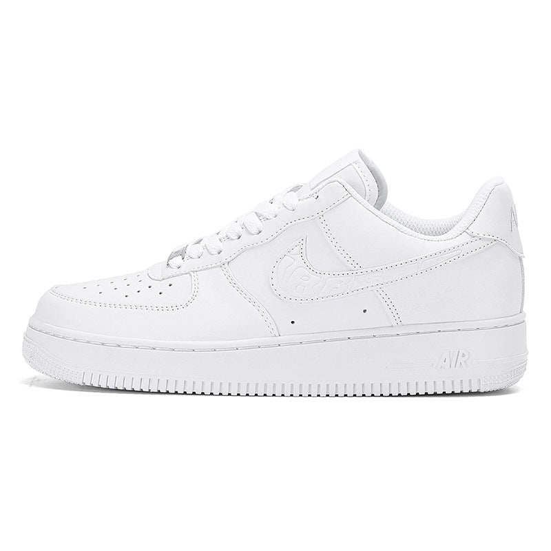 Air Force One Men's Shoes New Putian AF1 Meter White Green Authentic Board Shoes Women's Shoes Breathable Spring Small White Shoes