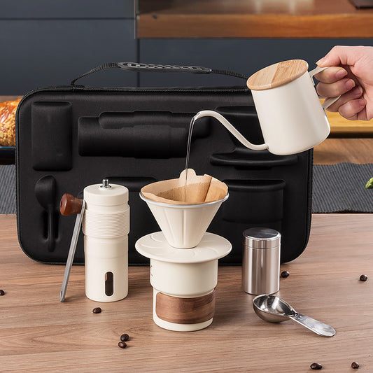 Pour-over coffee pour-over set portable camping pour-over coffee set gift box for home coffee utensils to get started