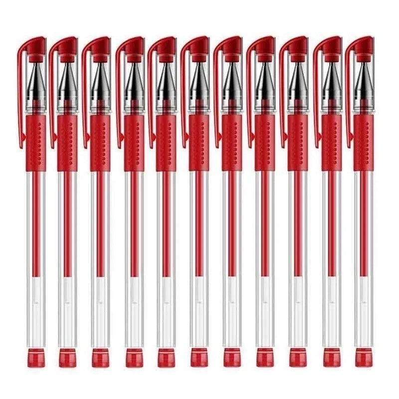 【10pcs】2023 New Frosted Office Student Signature Pen 0.5MM Bullet Three-color Student Exam