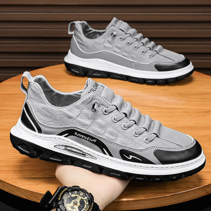 Summer men's shoes, cloth shoes, leather shoes, board shoes, construction site, non-slip, men's sports, driving, work, breathable, labor protection, casual shoes
