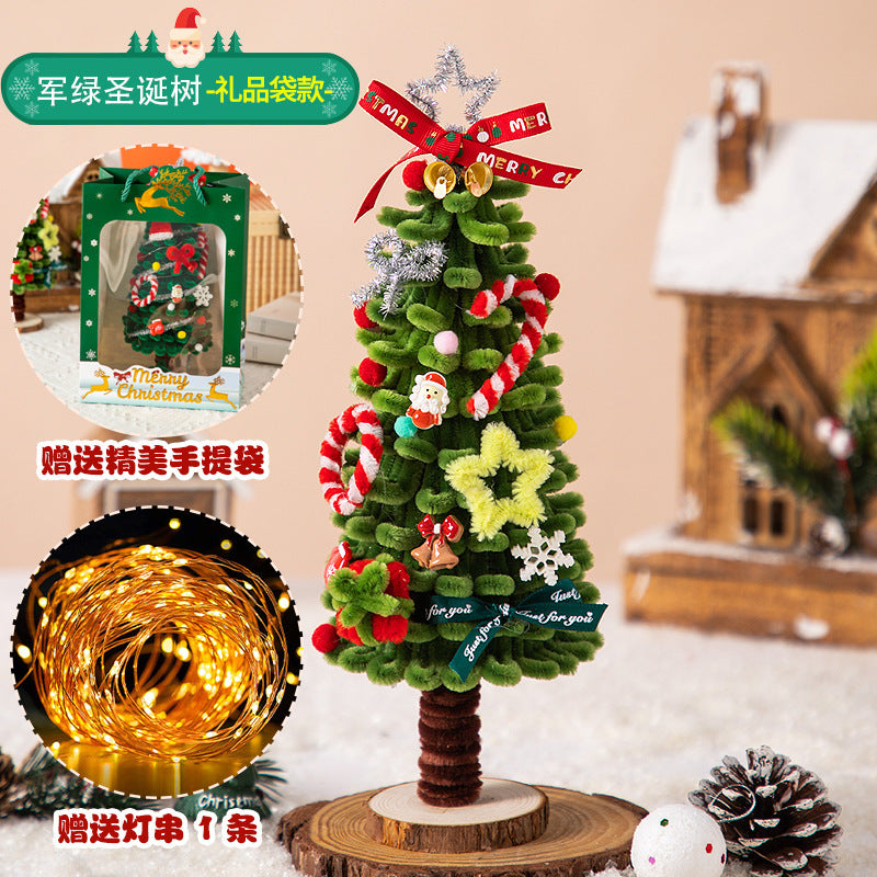 Christmas Hanging Decoration Christmas Tree Car Hanging Decoration Crypto Twist Stick Handmade DIY Material Pack Homemade Creative Gifts