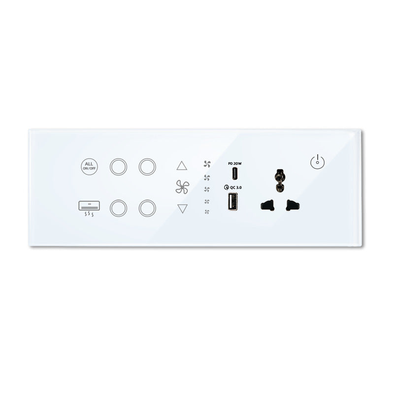 WiFi Zigbee Multifunction 254 Combo Smart Switch Socket Smart Home APP Remote Voice Control