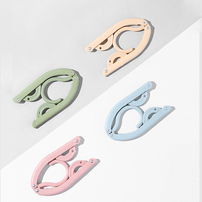 Travel folding hangers travel portable hangers for business trips folding clothes hangers multifunctional with jacket braces wholesale