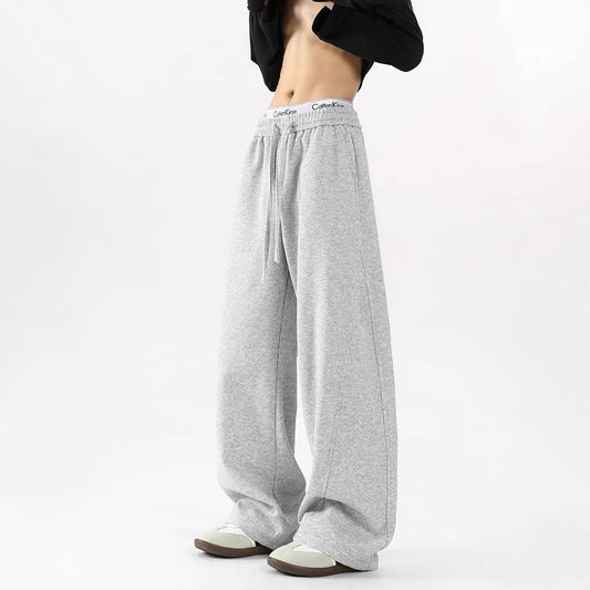 Chaolun cloth American scimitar sweatpants, men's drape, wide-leg pants, loose men's casual pants, plus-size sports men's pants
