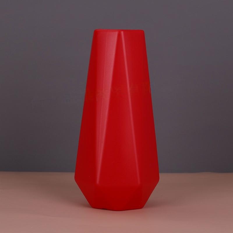Wholesale flower arrangement, creative ornaments, interior home decorations, flowers, Nordic style imitation ceramics, plastic vases, hydroponic bottles