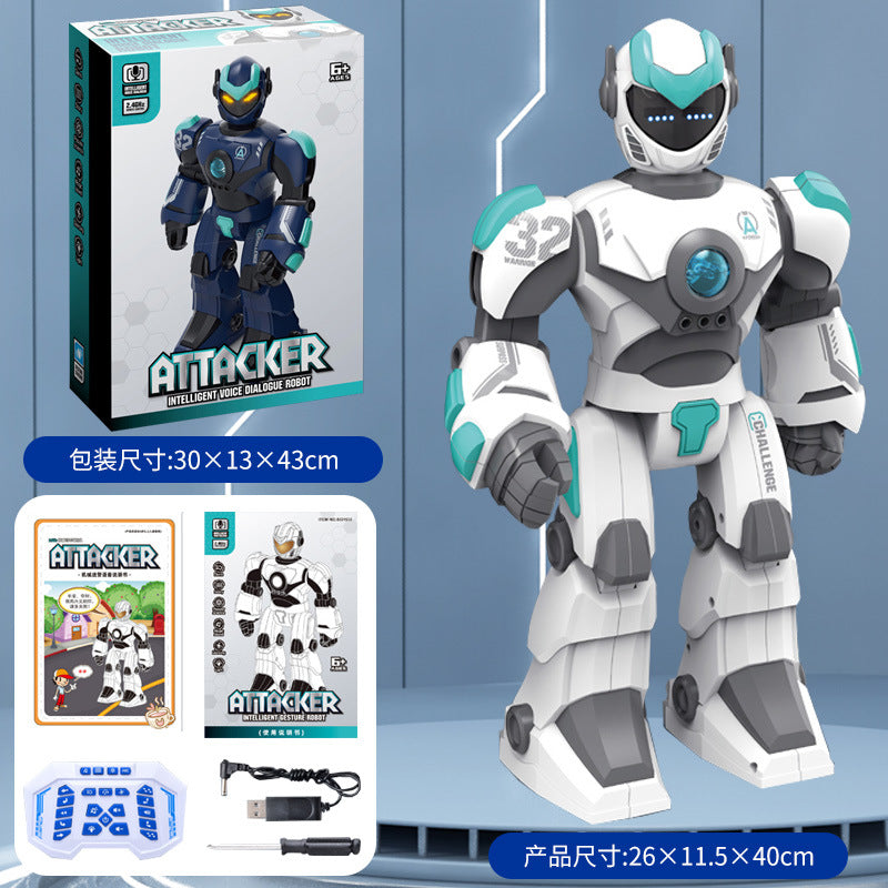 Kids Large Smart Remote Control Programmable Interactive Robot Model Boy Birthday Gift Toys Wholesale Stall