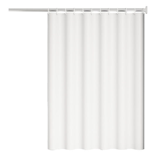 Solid color thickened bathroom waterproof curtain bathroom shower curtain set free punching hotel dormitory shower curtain curtain door curtain