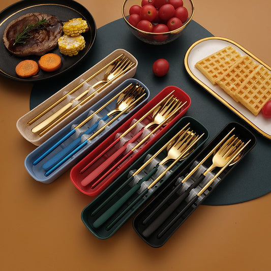 student cutlery three-piece set