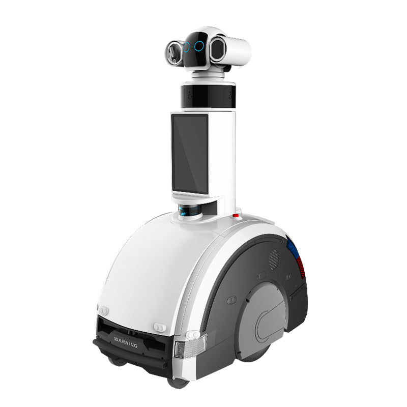 Cloud intelligent security patrol robot automatic patrol, all-weather unmanned security monitoring, face recognition