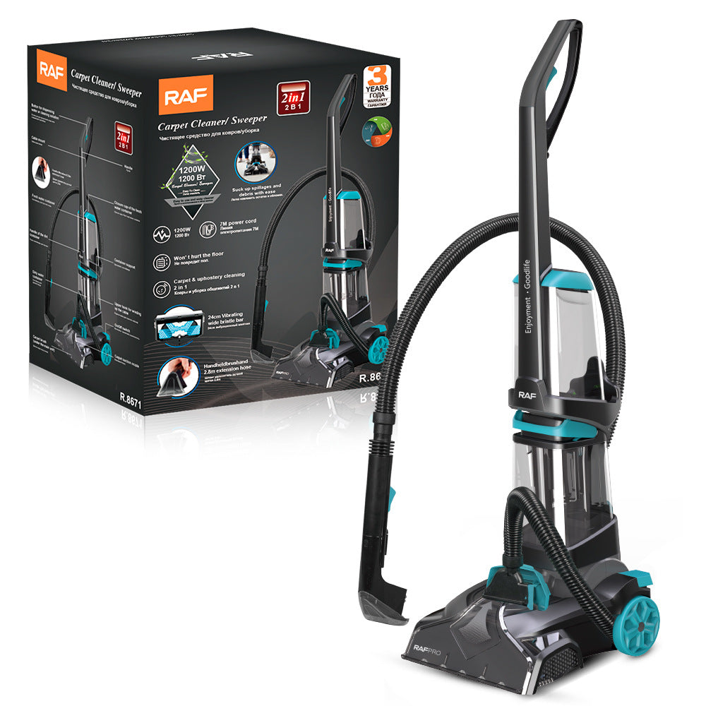 RAF European cross-border household two-in-one mopping and washing all-in-one machine, multi-functional sweeper, suction scrubber, carpet cleaning