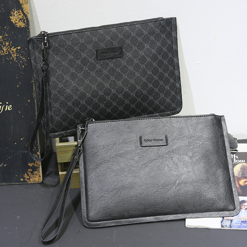 Men's clutch bag, large capacity grab bag, card bag, envelope bag, card bag, hand bag, 2026 new casual bag trend