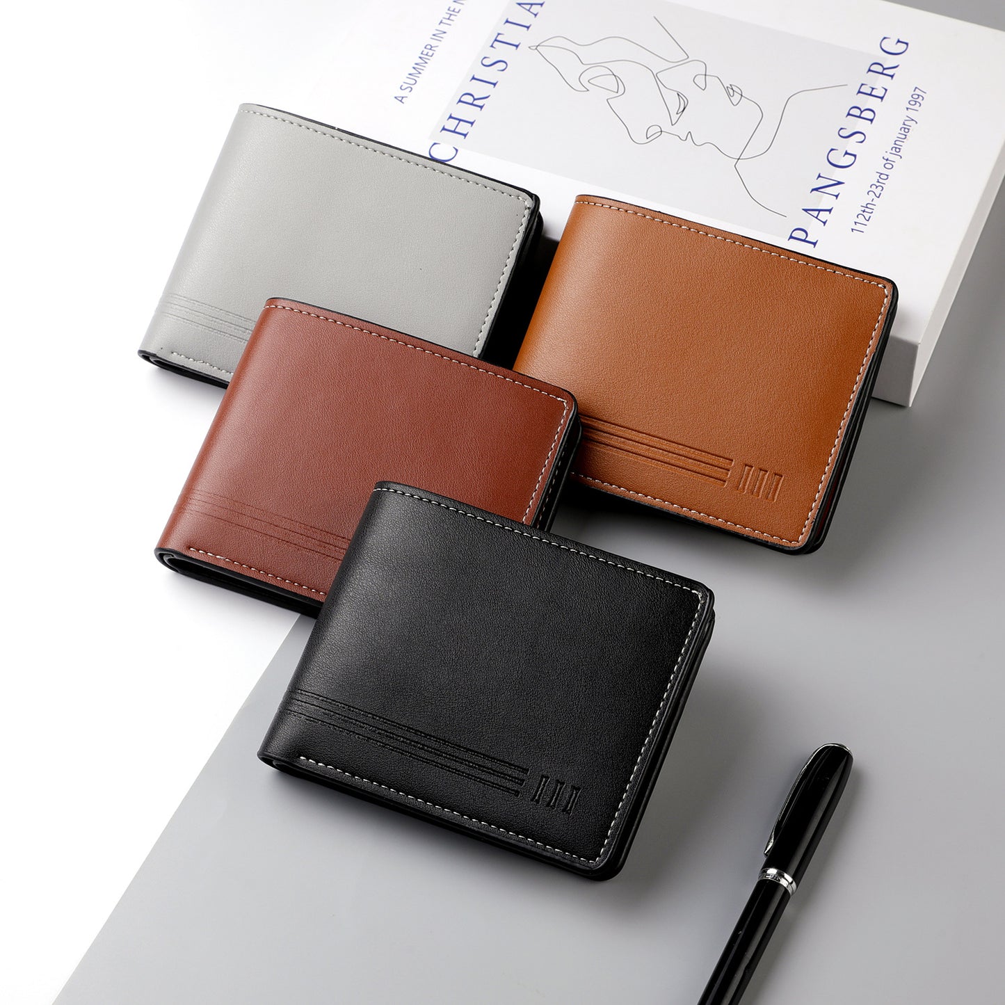 2025 cross-border new coin bag short multi-card men's wallet European and American business wallet simple men's wholesale