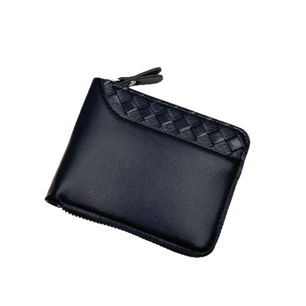 Cross-border European and American explosive products men's ins style zipper wallets short youth trendy bags spot manufacturers