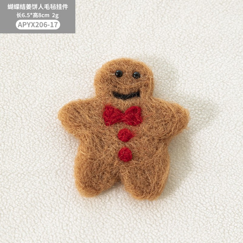 Christmas Decorations Creative Christmas Tree Cartoon Elk Felt Pendant DIY Material Doll Christmas Gifts