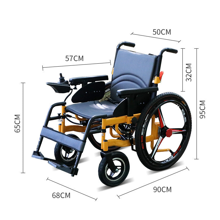 Elderly scooter wheelchair fully automatic foldable lightweight elderly home electric car four-wheel direct export