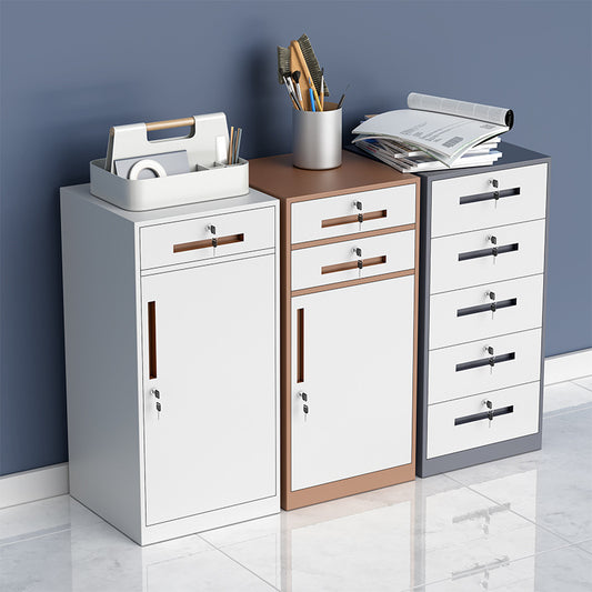 Tin filing cabinets, low cabinets, office lockers, filing cabinets, small cabinets with locks, drawers under the desk