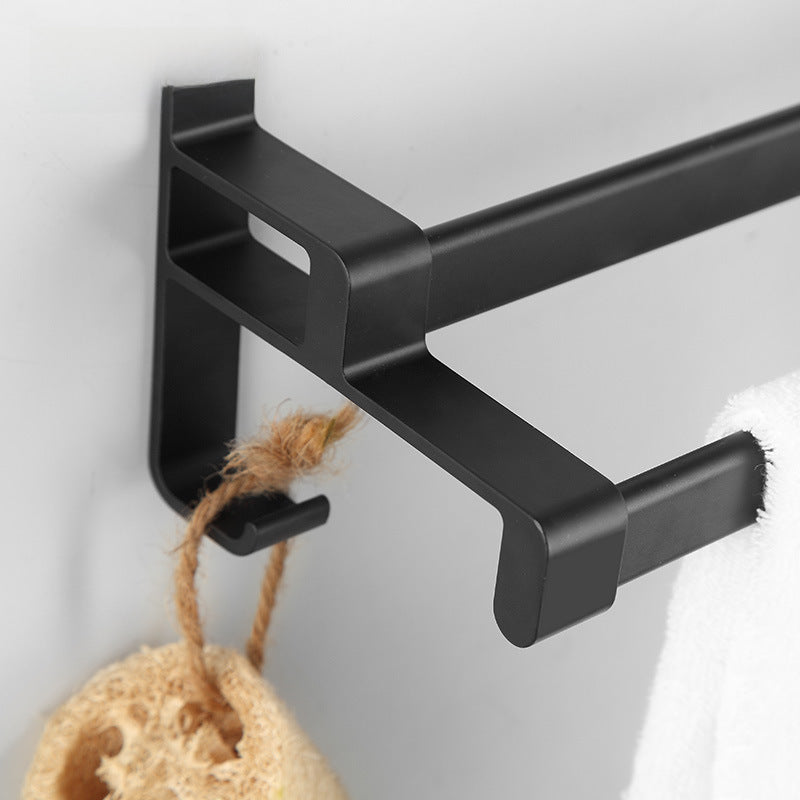 Bathroom towel rack non-punch toilet space aluminum towel bar toilet toilet shelf bath towel rack