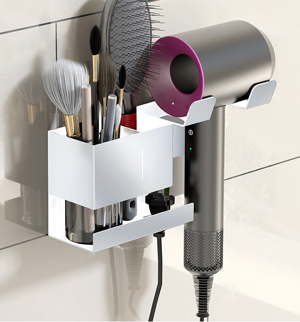 Hair dryer shelf, toilet sink, bathroom hairdressing tool storage box, hair dryer stand, hair dryer hanger