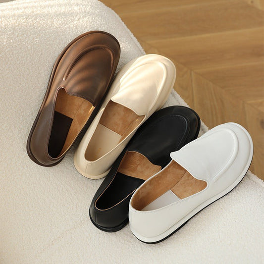 Grape mom studiolee new summer clouds round toe wrap foot one foot soft glutinous versatile loafer women