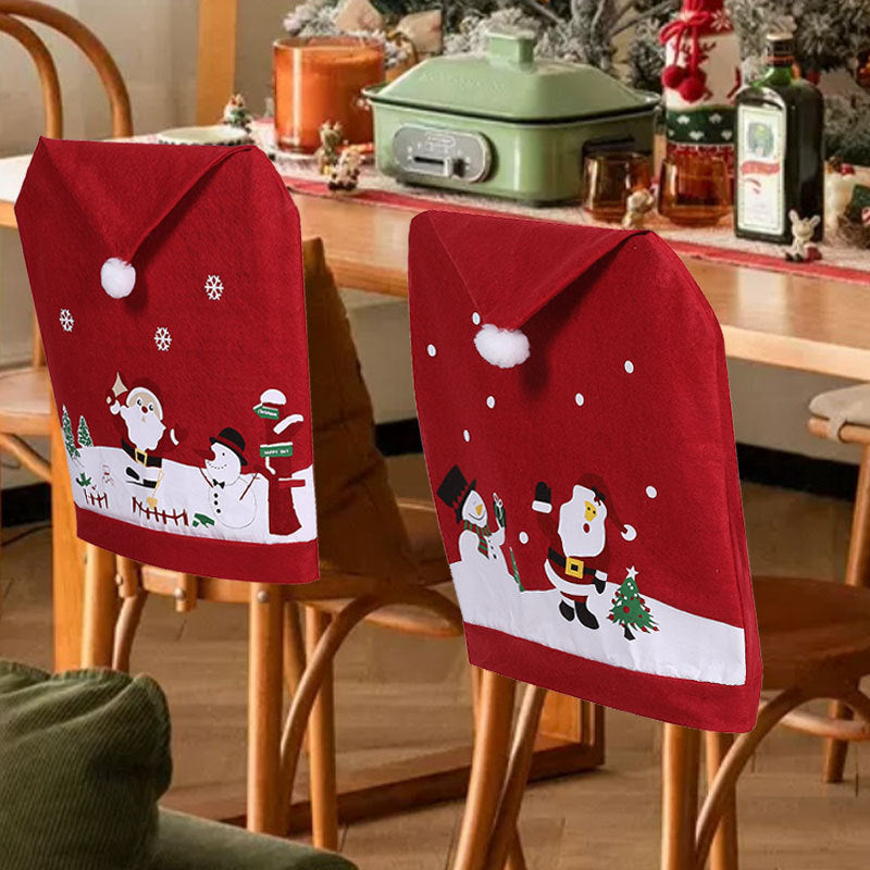 Christmas Decoration Chair Cover, Cross-border Europe and America Christmas Decorations, Christmas Chair Cover, Christmas Table Decoration Gifts