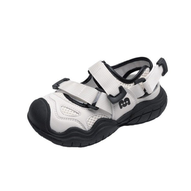 Children's 2025 Summer Cutout Sandals, Boys, Girls, Baotou, Anti-Kick, Anti-Slip, Soft-soled Beach Shoes, Baby Shoes