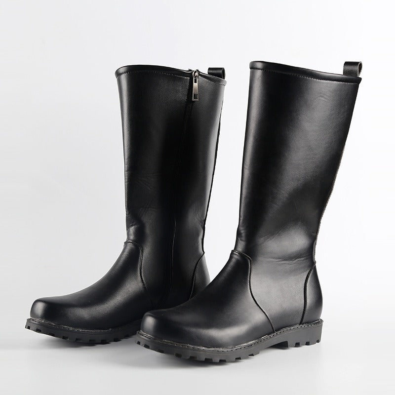 Tall men's and women's boots honor guard flag-raiser boots parade boots World War II boots riding boots film and television boots ghost boots