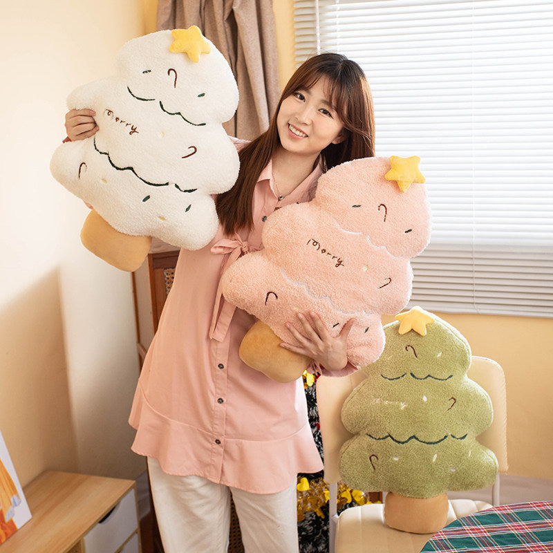 ins influencer Christmas tree pillow plush toy Christmas tree pillow gingerbread doll pillow wreath doll