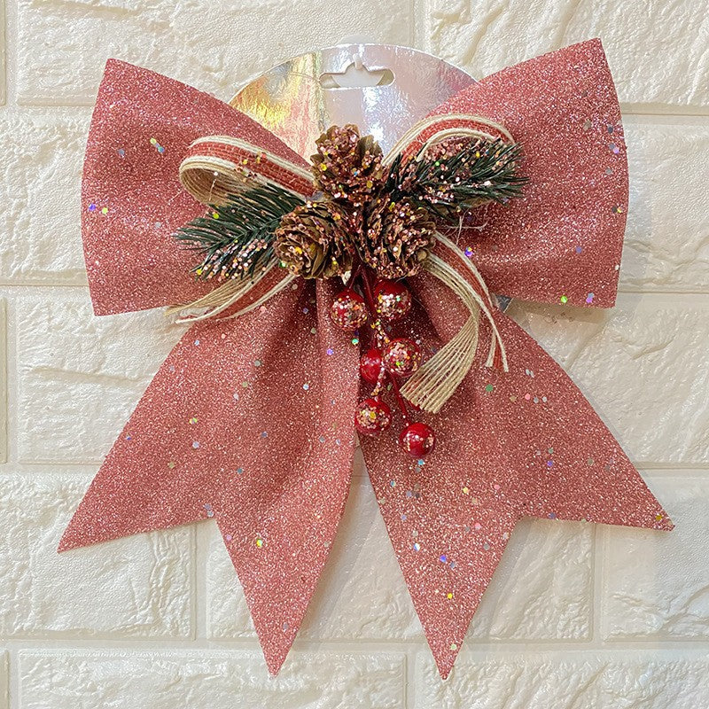 Large Bow Christmas Dust Bow Christmas Tree Pendant Christmas Decoration Gifts Christmas Bow Tie