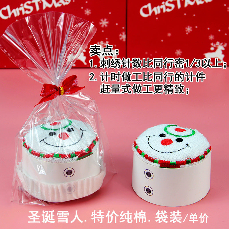 Santa Claus towel modeling gift Christmas Eve for customers Christmas creative gifts cross-mirror exclusive