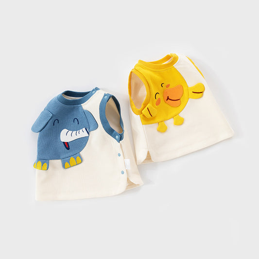 Children's spring and autumn casual vests, children's clothes, autumn horse coats, boys and women's spring and autumn foreign cartoon vests, clothes