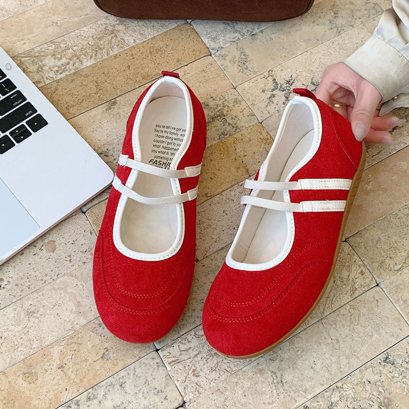 Flat Silver Ballet Style Mary Jane Single Shoes Women's Shoes Spring Summer 2025 New Soft Sole Slip-On Casual Shoes